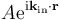 A \mathrm{e}^{\mathrm{i}\mathbf{k}_{\mathrm{in}} \cdot \mathbf{r}}