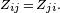 \scriptstyle{Z_{ij}\,= \,Z_{ji}}.