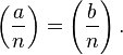 \left(\frac{a}{n}\right) = \left(\frac{b}{n}\right).