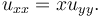 u_{xx} =xu_{yy}.