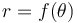  r=f(\theta) 