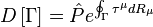 D\left[\Gamma  \right]=\hat{P}e^{\oint_{\Gamma }{\tau ^{\mu }dR_{\mu }}}