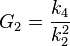  G_2 = \frac{k_4}{k_{2}^2}