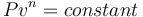  Pv^n = constant 