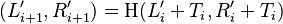 (L_{i+1}',R_{i+1}') = \mathrm H(L_i' + T_i,R_i' + T_i)