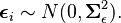 \boldsymbol\epsilon_i \sim N(0, \boldsymbol\Sigma_{\epsilon}^2).