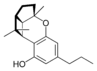 Chemical structure of cannabicyclovarin.