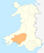 Wales Carmarthenshire locator map.svg