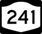 NYS Route 241 marker