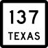 State Highway 137 marker