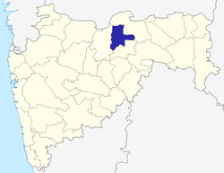 Location of Akola district in Maharashtra