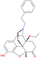 Chemical structure of  N-Phenethyl-14-ethoxymetopon.