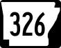 Highway 326 marker