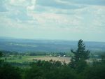 Overlooking the hills, forest, and surrounding area in Finger Lakes National Forest.