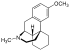 Chemical structure of Dextromethorphan.