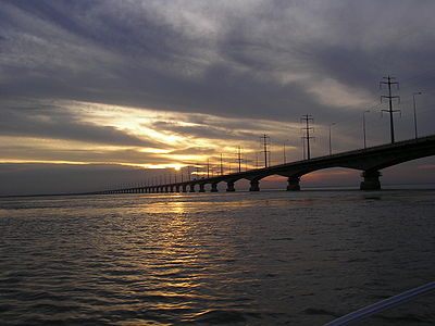 Jamuna Bridge - the longest multipurpose bridge on Jamuna River in Bangladesh.