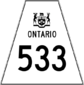 Highway 533 shield