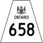 Highway 658 shield