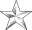 Single silver star