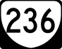 State Route 236 marker