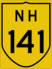 National Highway 141 marker