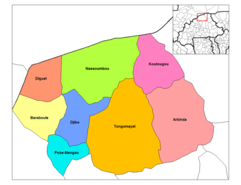 Tongomayel Department location in the province