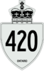 Highway 420 shield