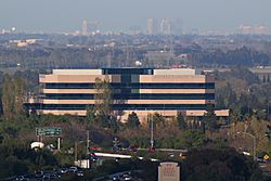 Vacaville Skyline. Sacramento skyline seen 30 miles distant.