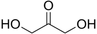 Skeletal formula of dihydroxyacetone