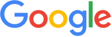 The letters of "Google" are each purely colored (from left to right) in blue, red, yellow, blue, green, and red.