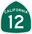 State Route 12 marker