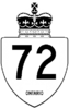 Highway 72 shield