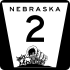 Nebraska Highway 2 marker