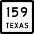 State Highway 159 marker