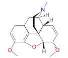 Chemical structure of Dimethylmorphine.