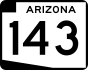 State Route 143 marker