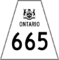 Highway 665 shield