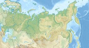 Relief map of Russia