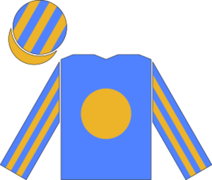 Racing silks of Michael Tabor.svg