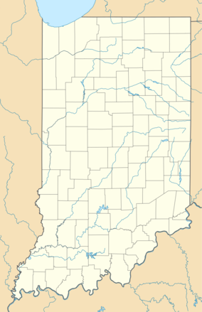 Map showing the location of Brown County State Park