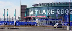 The Maverik Center in West Valley City, home of the Utah Grizzlies ice hockey team.