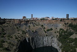 City centre seen over the Big Hole