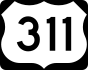 U.S. Route 311 marker