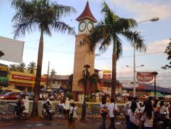 View of the Clock Tower from Glorietta Plaza