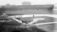 Game action at South Side Park, 1907