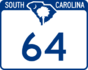 SC Highway 64 marker