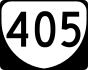 State Route 405 marker