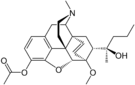 Chemical structure of Acetorphine.