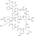 Chemical structure of Nociceptin.