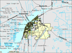 U.S. Census Bureau map showing city limits